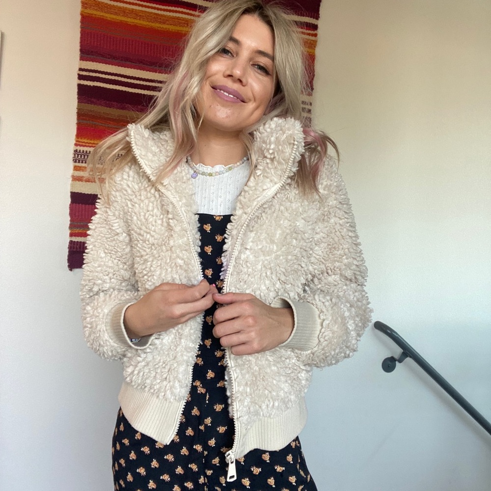 White Fuzzy Jacket